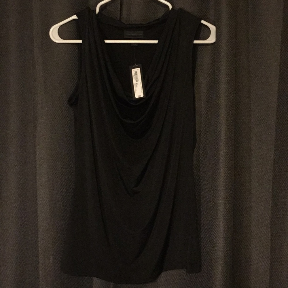 Worthington Sleeveless draped-neck top BRAND NEW